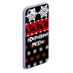 Чехол для iPhone 5/5S матовый Праздничный Depeche Mode - фото 2