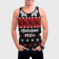 Мужская майка 3D Праздничный Depeche Mode - фото 2