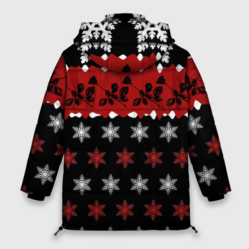 Женская зимняя куртка Oversize Праздничный Depeche Mode, цвет светло-серый - фото 2