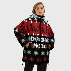 Женская зимняя куртка Oversize Праздничный Depeche Mode - фото 2