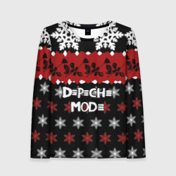 Женский лонгслив 3D Праздничный Depeche Mode