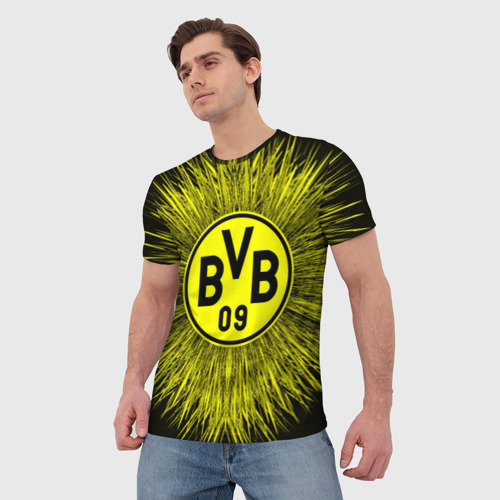 Мужская футболка 3D FC Borussia 2018 Abstract, цвет 3D печать - фото 3