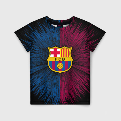 Детская футболка 3D FC Barca 2018 Creative uniform