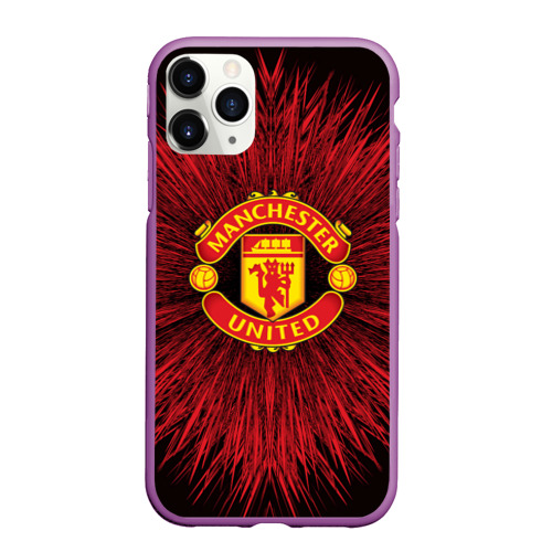 Чехол для iPhone 11 Pro матовый F.C.M.U 2018 Abstract uniform, цвет фиолетовый