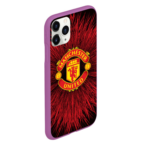 Чехол для iPhone 11 Pro матовый F.C.M.U 2018 Abstract uniform, цвет фиолетовый - фото 3