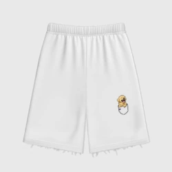 Женские шорты oversize футер хлопок Мальтипу в кармане