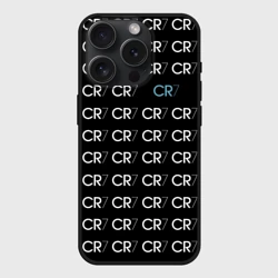 Чехол силиконовый для Apple iPhone 15 Pro Мax матовый Ronaldo CR7
