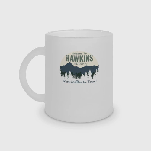 Кружка матовая стеклянная Hawkins