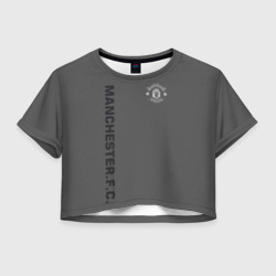 Женская футболка Crop-top 3D Манчестер Юнайтед FCMU Manchester united