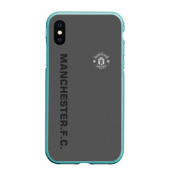 Чехол для iPhone XS Max матовый Манчестер Юнайтед FCMU Manchester united