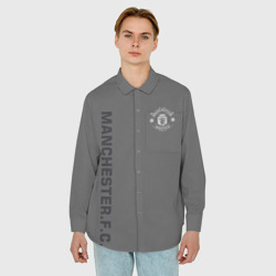 Мужская рубашка oversize 3D Манчестер Юнайтед FCMU Manchester united - фото 2