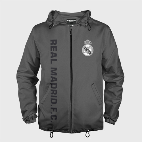 Мужская ветровка 3D Real Madrid 2018 Vintage, цвет черный