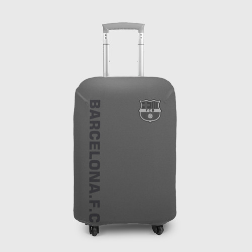 Чехол для чемодана с принтом FC Barca 2018 Vintage, вид спереди №1