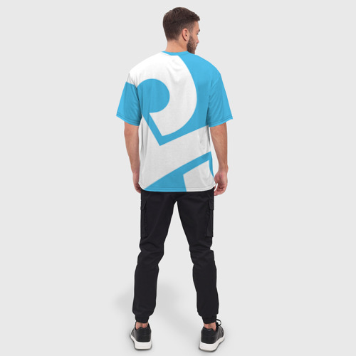 Мужская футболка oversize 3D Cs:go - Cloud 9 2018 Style, цвет 3D печать - фото 4