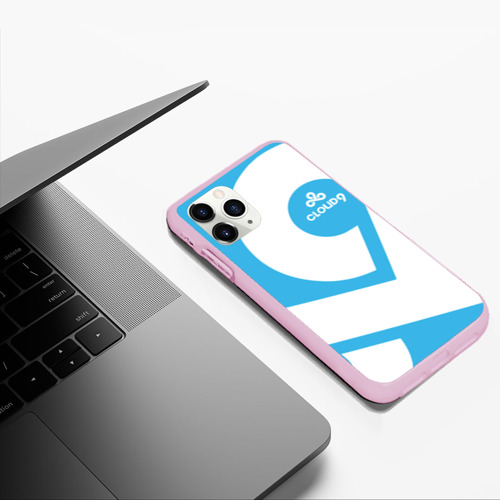 Чехол для iPhone 11 Pro Max матовый Cs:go - Cloud 9 2018 Style, цвет розовый - фото 5