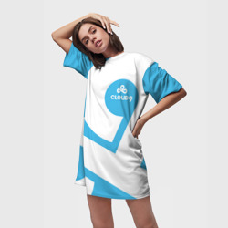 Платье-футболка 3D Cs:go - Cloud 9 2018 Style - фото 2