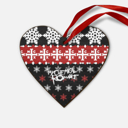 Деревянная игрушка Сердце Праздничный My Chemical Romanc