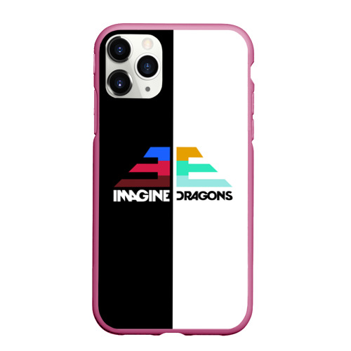 Чехол для iPhone 11 Pro Max матовый Imagine Dragons, цвет малиновый