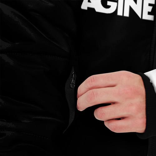 Мужская зимняя куртка 3D Imagine Dragons, цвет черный - фото 6