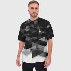 Мужская футболка oversize 3D Juventus geometry sport - фото 2