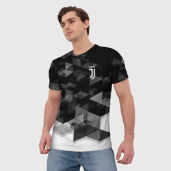 Мужская футболка 3D Juventus geometry sport - фото 2