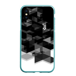 Чехол для iPhone XS Max матовый Juventus geometry sport