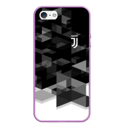 Чехол для iPhone 5/5S матовый Juventus geometry sport