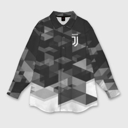 Мужская рубашка oversize 3D Juventus geometry sport