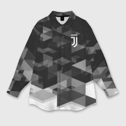 Женская рубашка oversize 3D Juventus geometry sport