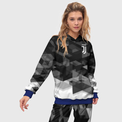 Женский костюм с толстовкой 3D Juventus geometry sport - фото 2