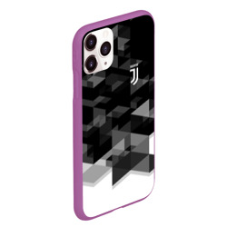 Чехол для iPhone 11 Pro Max матовый Juventus geometry sport - фото 2