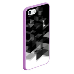 Чехол для iPhone 5/5S матовый Juventus geometry sport - фото 2