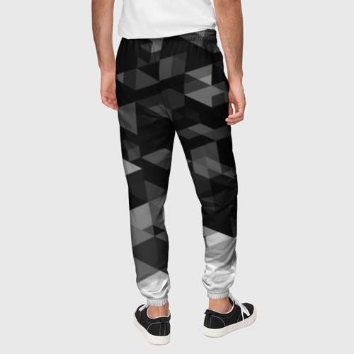 Мужские брюки 3D Juventus geometry sport, цвет 3D печать - фото 5