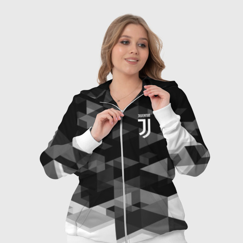 Женский костюм 3D Juventus geometry sport, цвет белый - фото 7