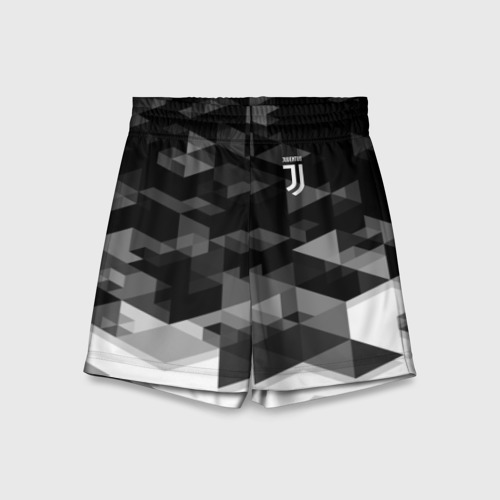 Детские спортивные шорты 3D Juventus geometry sport, цвет 3D печать