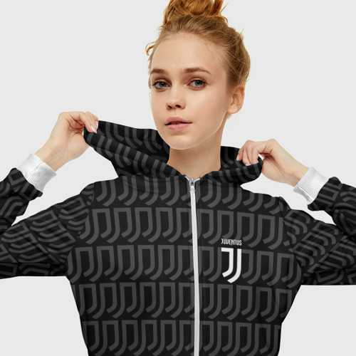 Женская толстовка 3D на молнии Juventus 2018 Original , цвет белый - фото 5