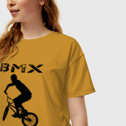 Женская футболка хлопок Oversize BMX FreeStyle - фото 2