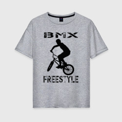 Женская футболка хлопок Oversize BMX FreeStyle