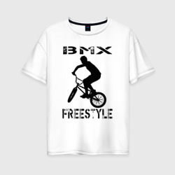 Женская футболка хлопок Oversize BMX FreeStyle