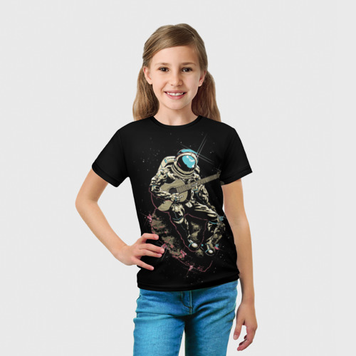 Детская футболка 3D Rock косманафт, цвет 3D печать - фото 5