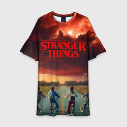 Детское платье 3D Stranger things Очень странные дела