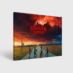 Холст прямоугольный Stranger things Очень странные дела