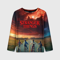 Детский лонгслив 3D Stranger things Очень странные дела