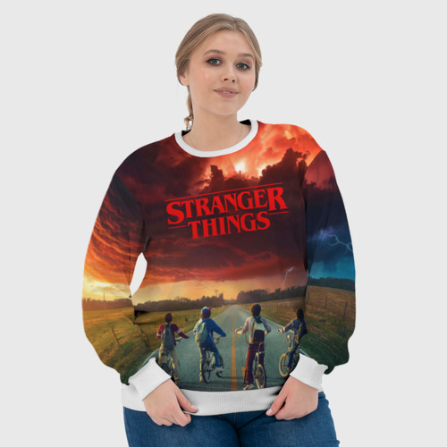 Женский свитшот 3D Stranger things Очень странные дела, цвет 3D печать - фото 6