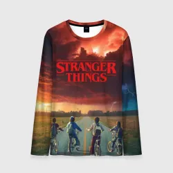 Мужской лонгслив 3D Stranger things Очень странные дела