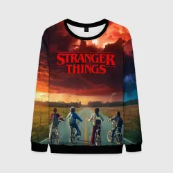 Мужской свитшот 3D Stranger things Очень странные дела
