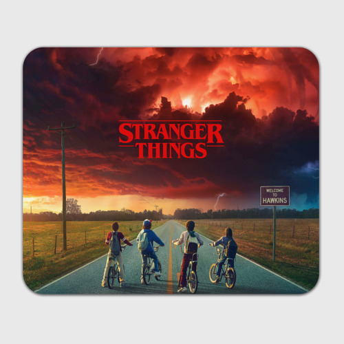 Прямоугольный коврик для мышки Stranger things Очень странные дела