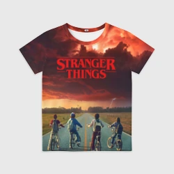 Детская футболка 3D Stranger things Очень странные дела