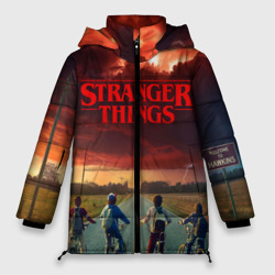 Женская зимняя куртка Oversize Stranger things Очень странные дела