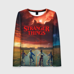 Женский лонгслив 3D Stranger things Очень странные дела